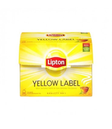 Lipton Yellow Label thé 20 pc EPICERIE BELGE CHOCKIES