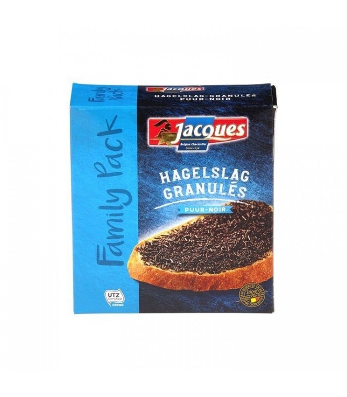 Jacques granulated vermicelli dark chocolate 350 gr CHOCK
