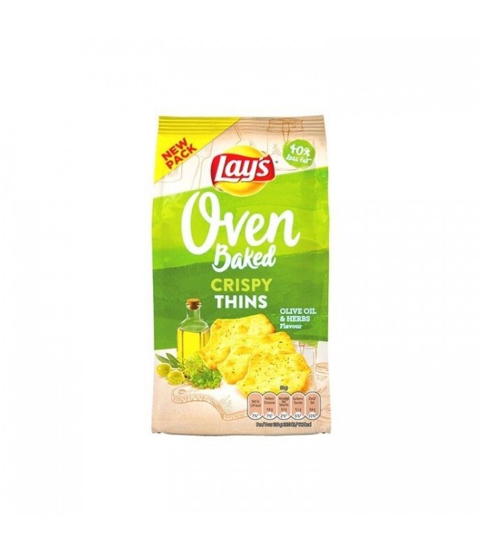 Lay's Oven Crispy Thins huile d'olive herbes 90 gr CHOCKIES