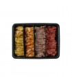 Marinated meat platter for stone cooking +/- 1 kg