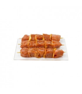 Brochettes de porc marinées