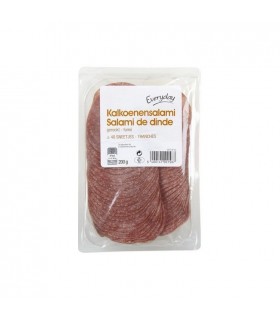 Everyday turkey salami slices 200 gr