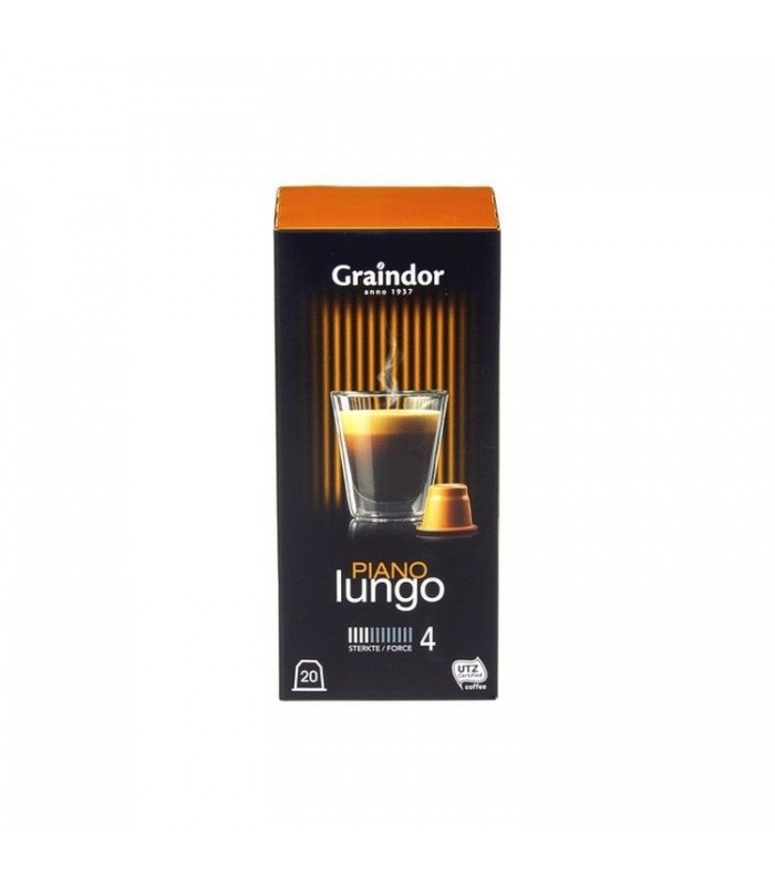 Graindor café Lungo Piano 20 capsules CHOCKIES belgique
