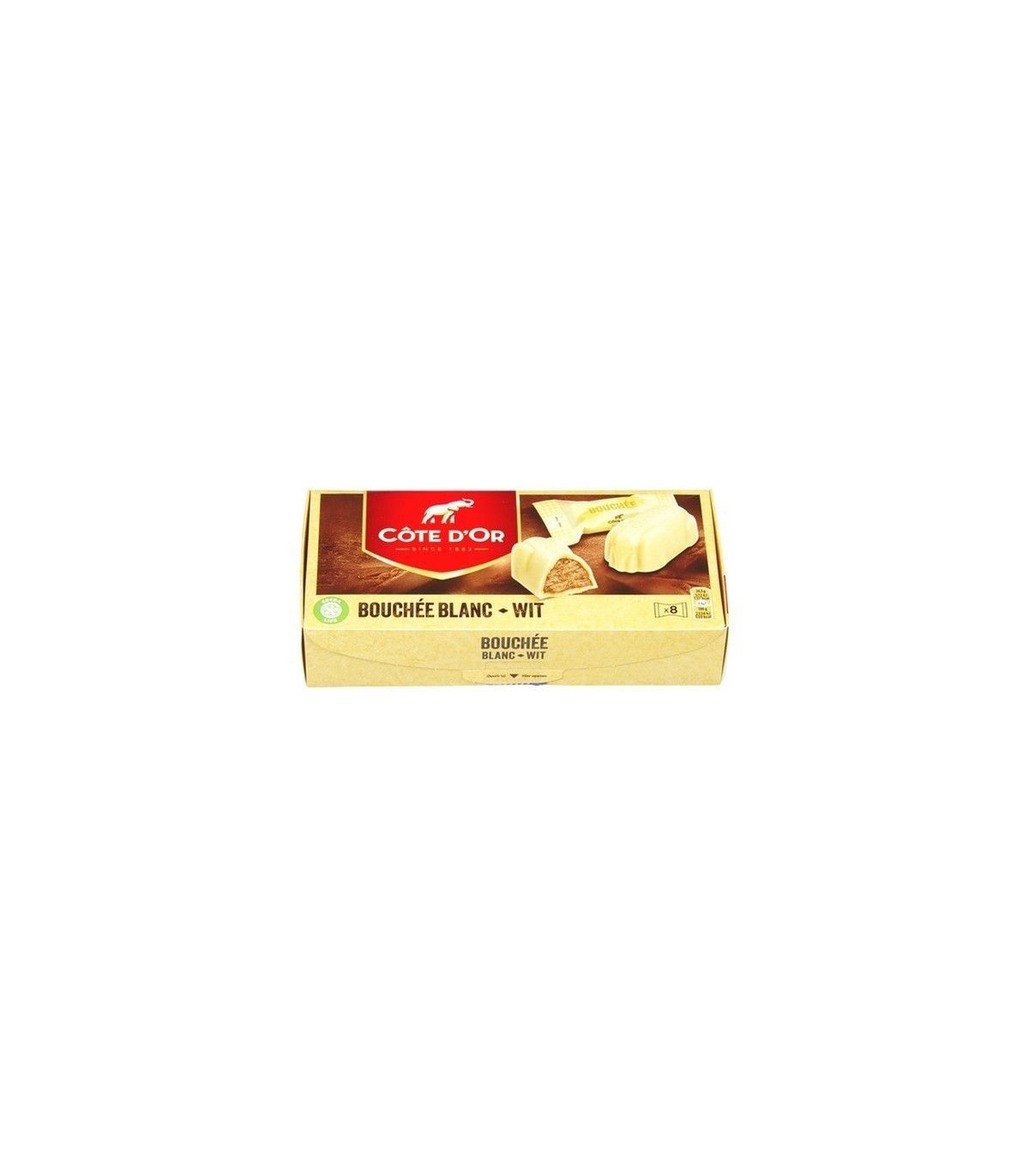 Côte d'Or Bouchée chocolat blanc 8x 24,5 gr CHOCKIES