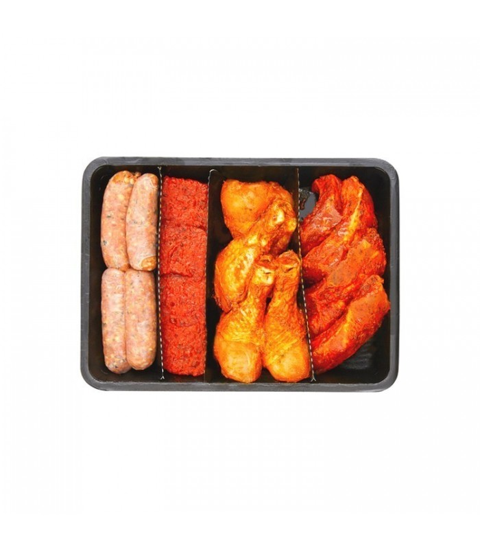 Barbecue tray 1 for 4 persons (+- 1,6 kg)
