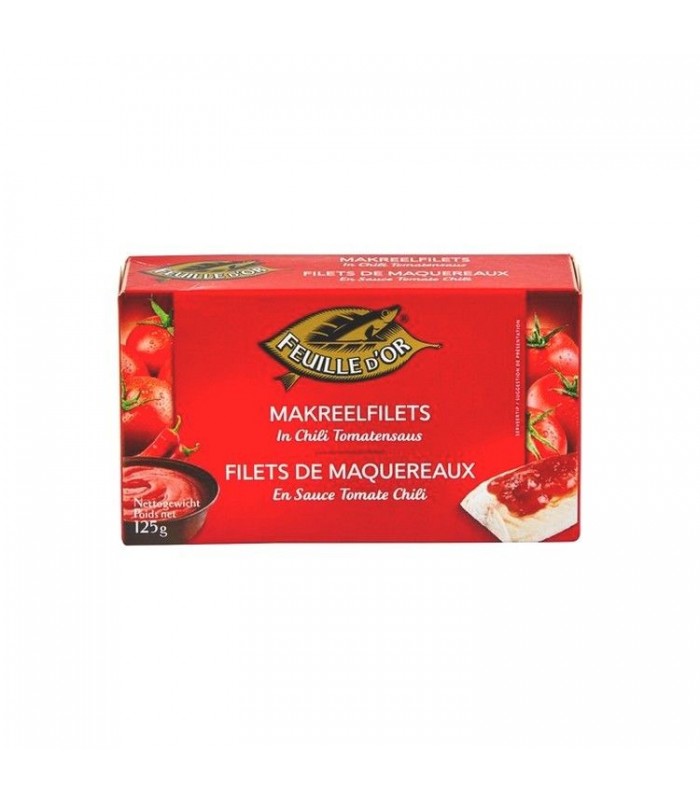 Feuille d'Or mackerel tomato chili MSC 125 gr