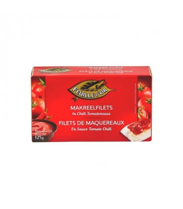 Feuille d'Or maquereau tomate chili MSC 125 gr