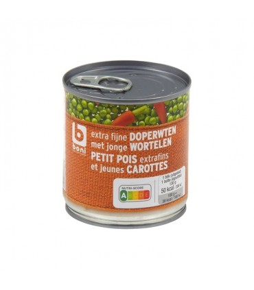 Boni Selection petits pois carottes extra fin 200 gr