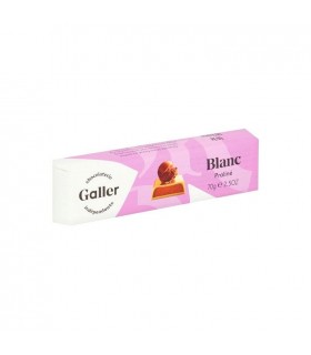 Galler bâton chocolat blanc fourré praliné 70 gr