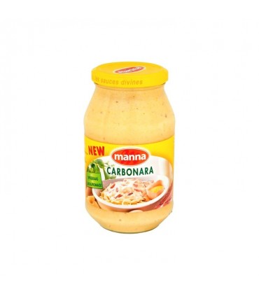 Manna sauce carbonara lard - fromage 500 gr