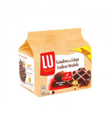 LU 5 gaufres de Liège chocolat noir Côte d'Or 225 gr
