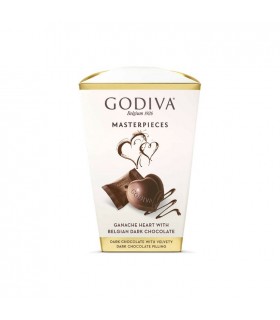 D - Godiva dark chocolate heart pralines dark chocolate ganache 117 gr