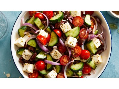 Refreshing Mediterranean Salad with Feta and Herbs