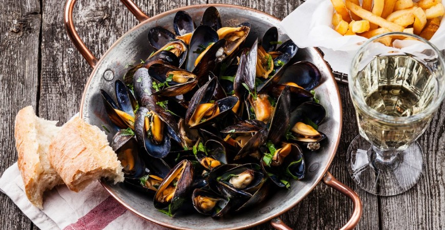 Belgian Mussels and Fries Recipe